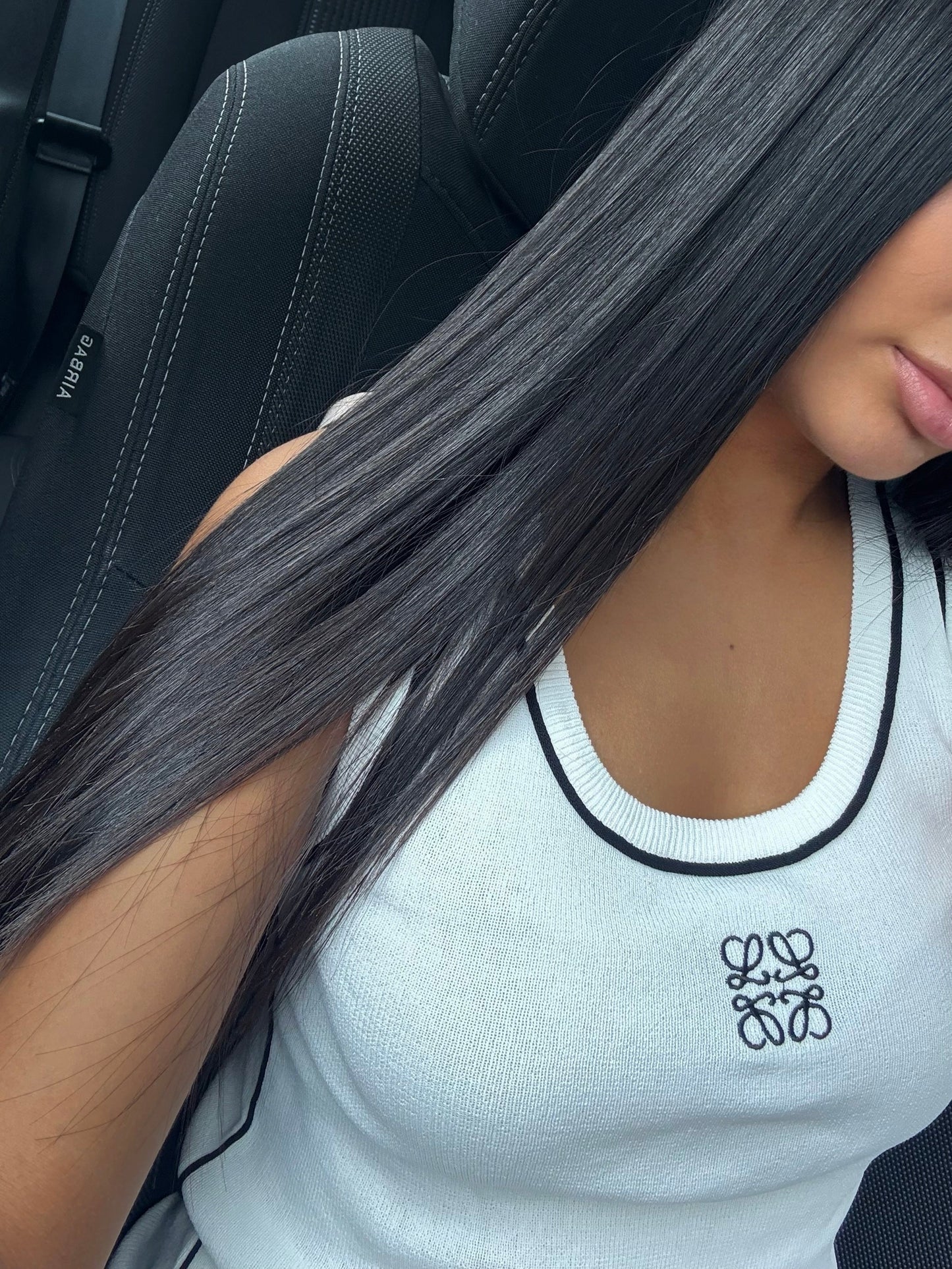 WHITE TANK TOP WITH TRIM